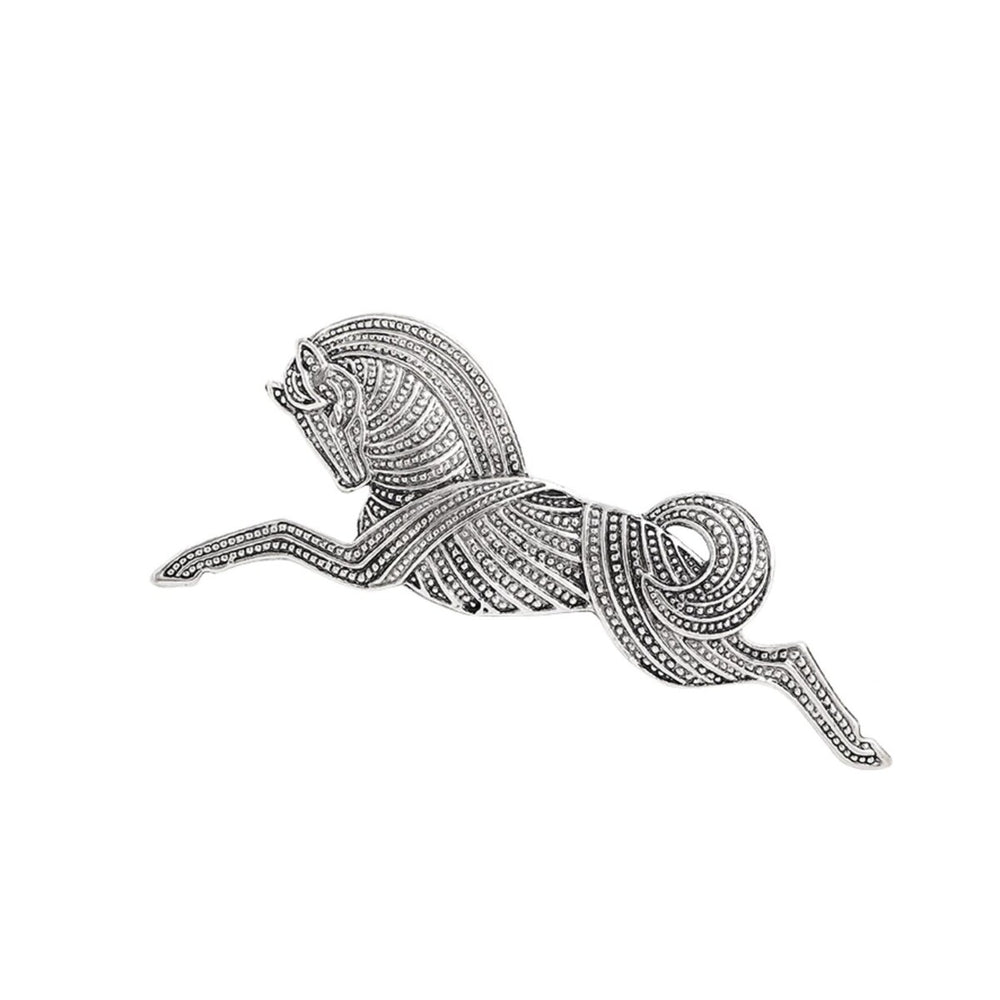 Silver Horse Brooch