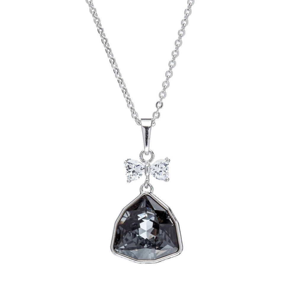 Silvernight Swarovski Crystal Pendant Necklace With Bow