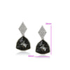 Silvernight Swarovski Crystal Trillium Drop Earrings