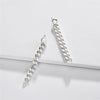 Silvertone Chain Link Drop Earrings