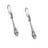 Silvertone Clear Swarovski Crystal Marquis Earrings - Silvertone Clear