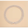 Silvertone Collar Necklace - White