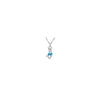 Silvertone Crystal Cat Pendant Necklace