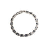 Silvertone Crystal Square Bracelet