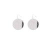 Silvertone Disco Ball Drop Earrings