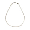 Silvertone Multi-strand Necklace - White