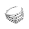 Silvertone Skeleton Cuff Bracelet