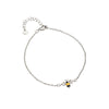 Silvertone Swarovski Crystal Be Kind Bracelet