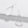 Silvertone Teardrop Earrings