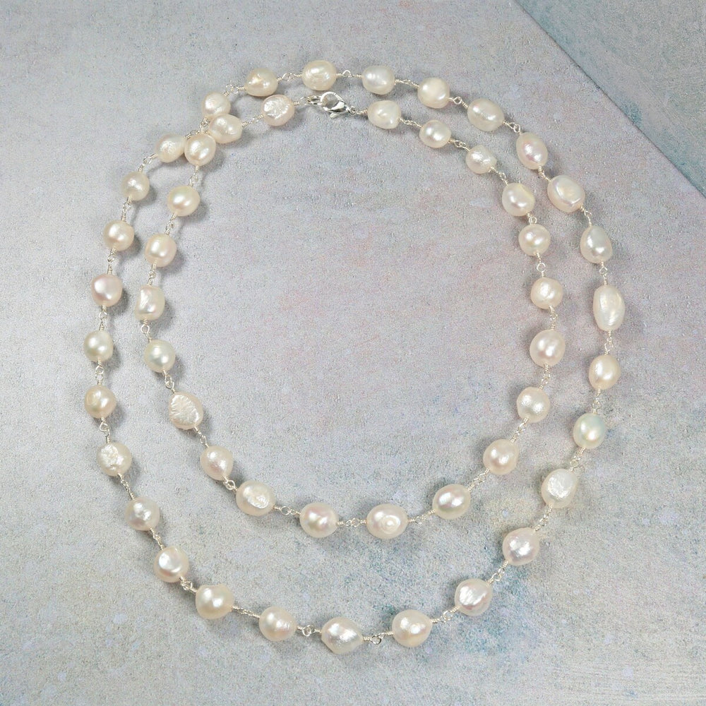 Single Strand Cultured Freshwater Pearls Necklace