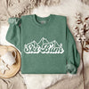 Ski Bum Mountains Graphic Sweatshirt