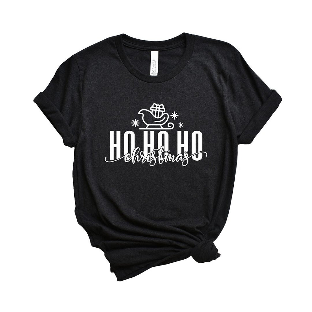 Sleigh Ho Ho Ho Short Sleeve Crewnneck Tee