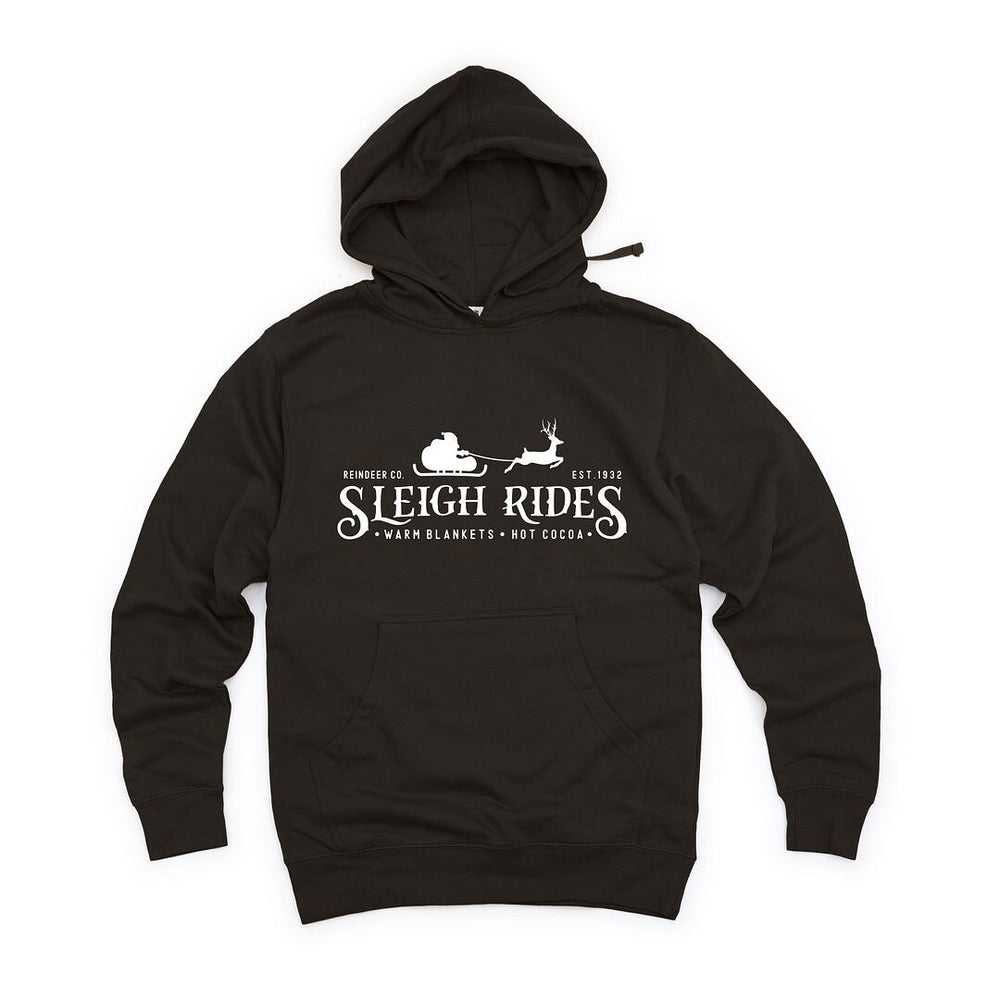 Sleigh Rides Reindeer Graphic Hoodie