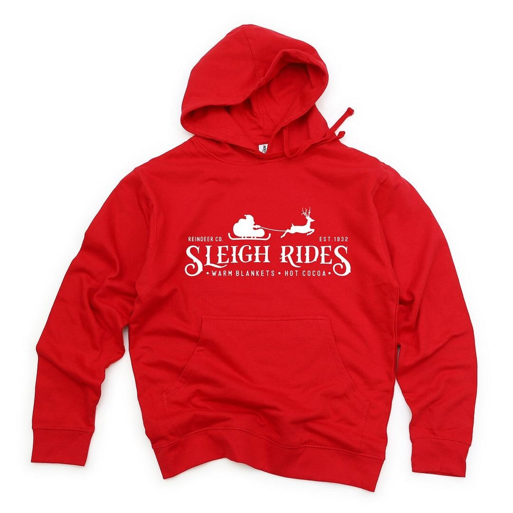 Sleigh Rides Reindeer Graphic Hoodie