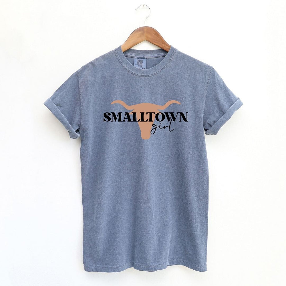 Small Town Girl Bull Garment Dyed Tee