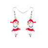 Snowman Lady Drop Earrings