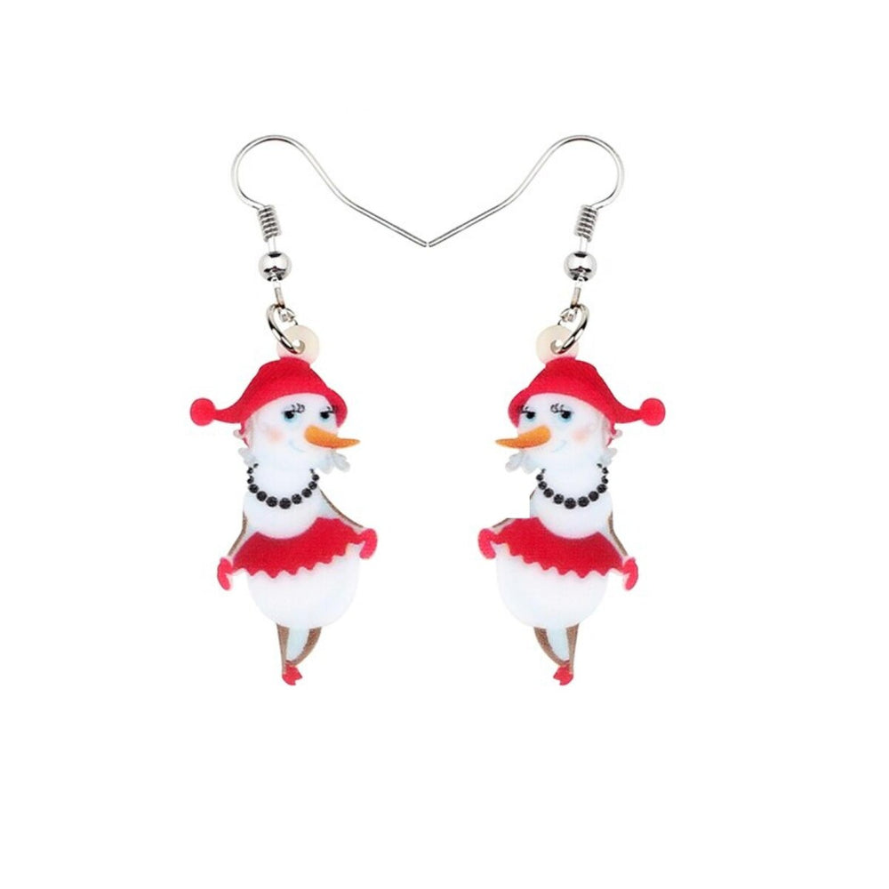 Snowman Lady Drop Earrings