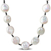 Sofia B. 14-15mm Cultured Freshwater Pearl Black Spinel Endless Giftable Necklace - 40 in