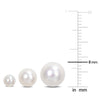 Sofia B. 4-8.5mm Cultured Freshwater Pearl 3-Pair Stud Earrings Set 14k Yellow Gold