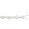 Sofia B. 5-10mm Cultured Freshwater Pearl Necklace with 3mm Sterling Silver Beads - 18+2 in.