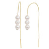 Sofia B. 6-6.5mm Cultured Freshwater Pearl Threader Earrings 10k Yellow Gold