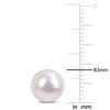 Sofia B. 8-8.5mm Cultured White Freshwater Pearl Stud Earrings 10k White Gold