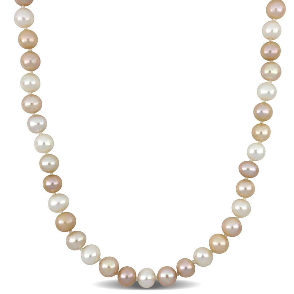 Sofia B. 8mm Multi-Colored Cultured Freshwater Pearl Necklace Sterling Silver