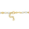 Sofia B. Cultured Freshwater Pearl Ball Bead Necklace Bracelet Set Yellow Plated Sterling Silver