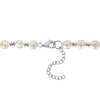 Sofia B. Cultured Freshwater Pearl Strand Necklace Double Rondelle Bracelet Set Sterling Silver