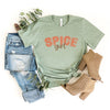 Spice Girl Varsity Cursive Short Sleeve Crewnneck Tee