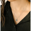 Square Crystal Dainty Pendant Necklace