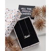 Stainless Steel Faith Necklace - In Gift Box - White