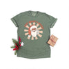 Stay Merry and Bright Santa Garment Dyed Tee