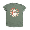 Stay Merry and Bright Santa Garment Dyed Tee