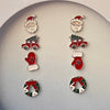 Sterling Silver Holiday Earrings 4-Pair Set