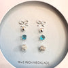 Sterling Silver Holiday Earrings 4-Pair Set