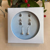 Sterling Silver Holiday Earrings 4-Pair Set