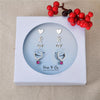 Sterling Silver Holiday Earrings 4-Pair Set