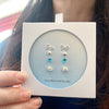 Sterling Silver Holiday Earrings 4-Pair Set