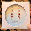 Sterling Silver Holiday Earrings 4-Pair Set