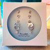 Sterling Silver Holiday Earrings 4-Pair Set