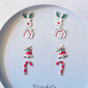 Sterling Silver Holiday Earrings 4-Pair Set