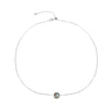 Sterling Silver 10MM Labradorite Single Bead Necklace