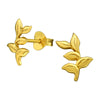 Sterling Silver 18k Gold-Plated Tree Branch Stud Earrings