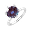 Sterling Silver 2.20CT Color Changing Alexandrite Solitaire Ring