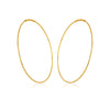 Sterling Silver 24k Gold-Plated Hoop Earrings (121023-26)