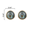 Sterling Silver Abalone Shell Stud Earrings