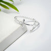 Sterling Silver Anchor Bezel-Set Ring