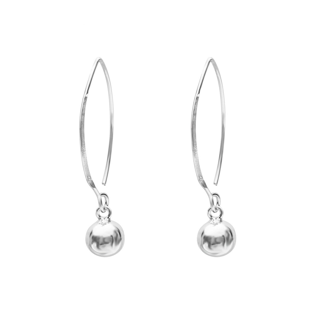 Sterling Silver Ball Drop Earrings