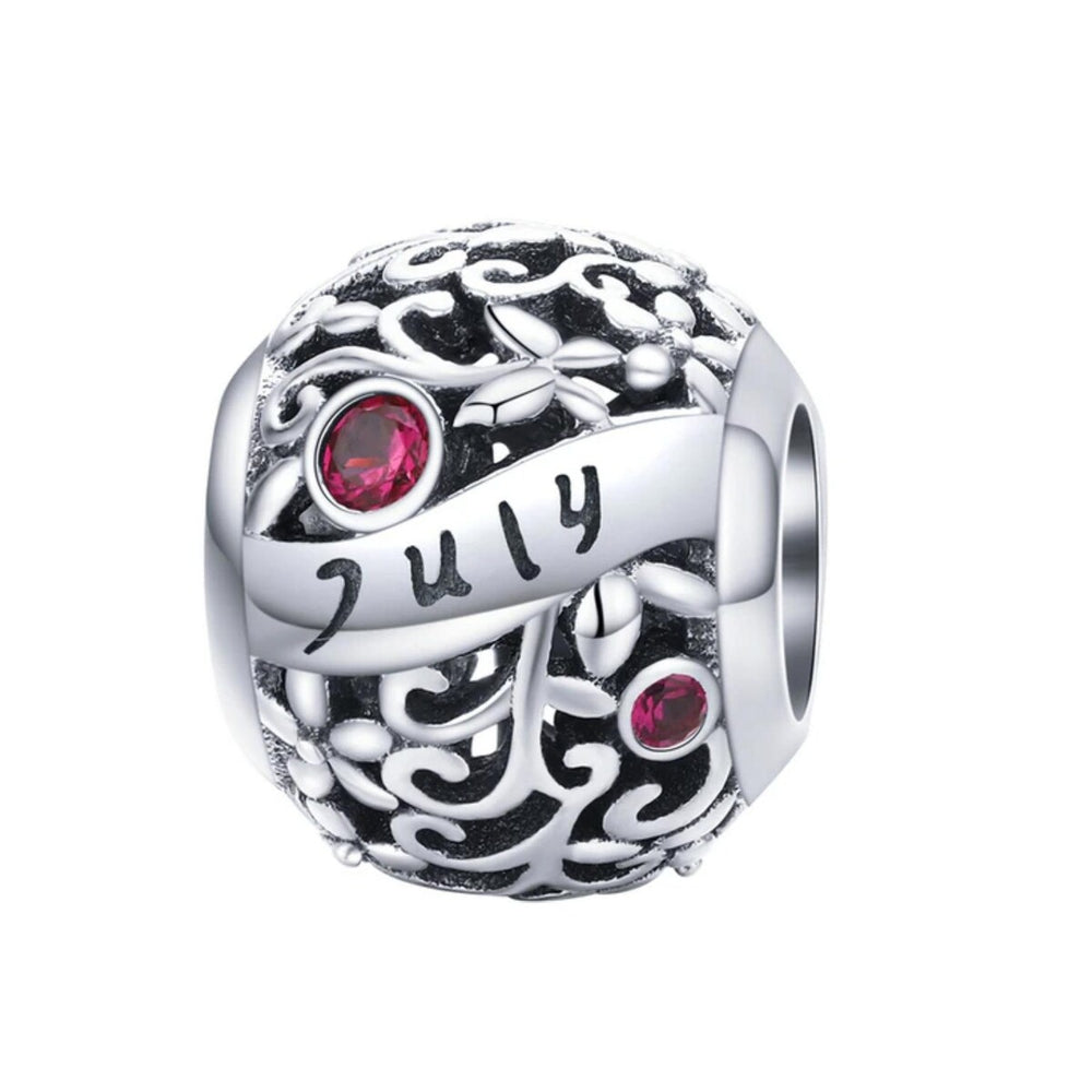 Sterling Silver Birthstone Charm